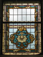 Buntglasfenster in der Kirche Helmsdorf