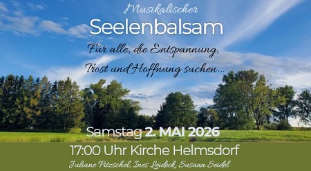 Flyer für das Konzert Seelenbalsam