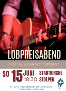 Werbeflyer für Lobpreisabend